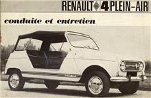 Renault 4 Plein-Air Notice Conduite & Entretien